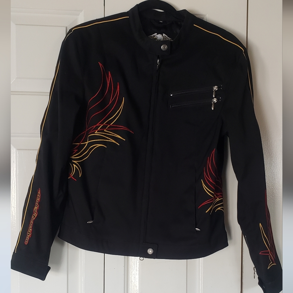Harley Davidson Black Lightweight Jacket - Size Medium